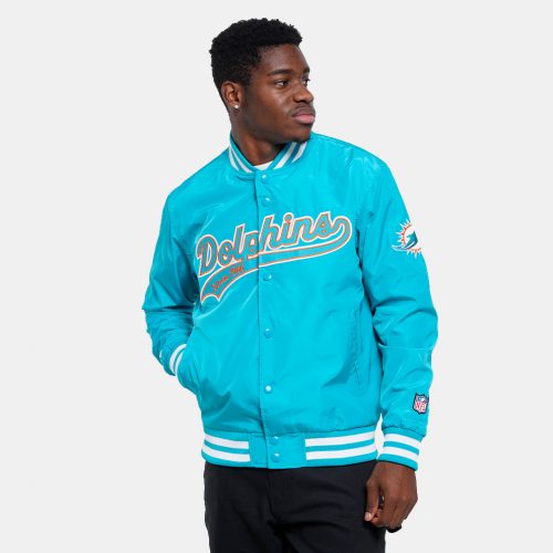 Fanatics NFL Miami Dolphins Sateen Jacket New Aqua L