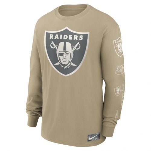 Nike Long Sleeve Max 90 T-Shirt - NFL Las Vegas Raiders Yukon Tan XXL