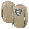 Nike Long Sleeve Max 90 T-Shirt - NFL Las Vegas Raiders Yukon Tan XXL