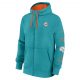 Nike Cotton Full-Zip Fleece Hoodie - NFL Miami Dolphins Turbo Green/Brilliant Orange 3XL