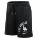 NIKE MLB ARCHED KICKER FLEECE SHORT LOS ANGELES DODGERS BLACK/BLACK