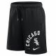 NIKE MLB ARCHED KICKER FLEECE SHORT CHICAGO WHITE SOX BLACK/BLACK