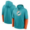 Nike Club Hoodie Team Issue - NFL Miami Dolphins Turbo Green/Brilliant Orange M