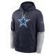 Nike Club Hoodie Team Issue - NFL Dallas Cowboys College Navy/Wolf Grey M