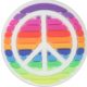 CROCS RAINBOW PEACE SIGN JIBBITZ MC