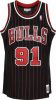 MITCHELL & NESS NBA CHICAGO BULLS DENNIS RODMAN #91 SWINGMAN JERSEY BLACK