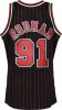 MITCHELL & NESS NBA CHICAGO BULLS DENNIS RODMAN #91 SWINGMAN JERSEY BLACK