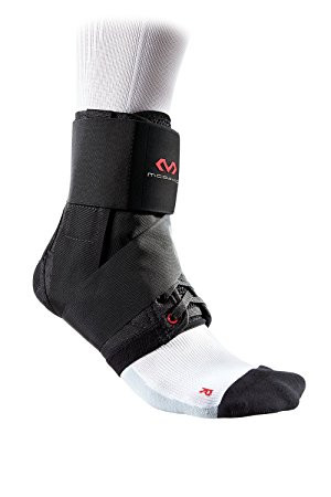 MCDAVID LIGHT ANKLE BRACE WITH FIGURE-8 STRAP BLACK