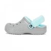 CROCS BAYA LINED FUZZ STRAP CLOG GREY/ICE BLUE 39-40