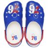 CROCS NBA PHILADELPHIA 76ERS CLASSIC CLOG WHITE 48-49