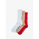 Karl Kani Kani Thug Life 3 Pack Socks white/red/sand