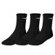 MIZUNO TRAINING 3P SOCKS BLACK/BLACK/BLACK