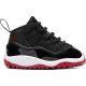 AIR JORDAN 11 RETRO 3/4  BLACK/TRUE RED-WHITE