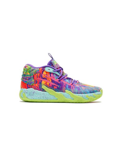 Puma MB.03 LAMELO BALL Be You Purple Glimmer-KNOCKOUT PINK-Green Gecko 42