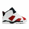 JORDAN 6 RETRO (TD) HITE/CARMINE-BLACK