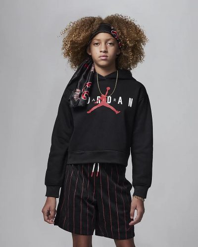 JORDAN KIDS JUMPMAN SUSTAINABLE PO HOODIE BLACK 13-15YR