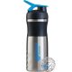 BLENDER BOTTLE SPORTMIXER STAINLESS STEEL 820 ML BLACK/CYAN