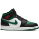 AIR JORDAN 1 MID (GS) BLACK/PINE GREEN-WHITE-GYM RED