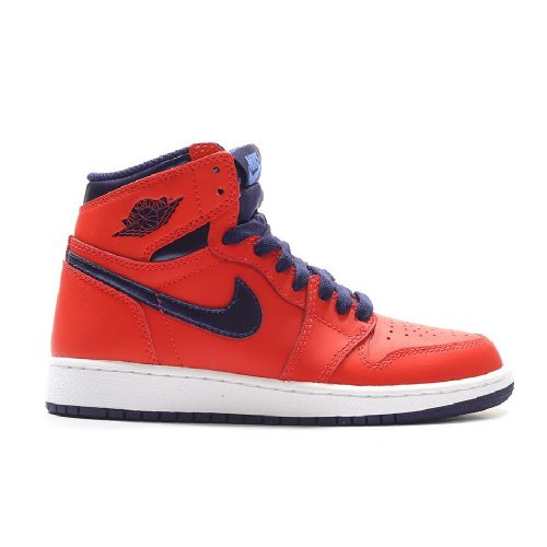 Air Jordan 1 Retro High OG (BG) LIGHT CRIMSON/MID NAVY-UNIVERSITY BLUE-WHITE