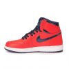 Air Jordan 1 Retro High OG (BG) LIGHT CRIMSON/MID NAVY-UNIVERSITY BLUE-WHITE