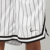 Karl Kani Small Signature Pinstripe Mesh Shorts white/black L