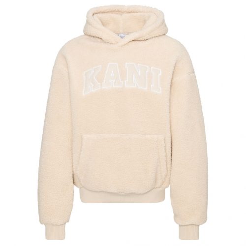 Karl Kani Serif Teddy Hoodie light Sand XL