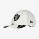 NEW ERA NFL LAS VEGAS RAIDERS DIAMOND ERA 9FORTY ADJUSTABLE STRAPBACK CAP WHITE