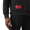 NEW ERA CHICAGO BULLS HALF LOGO OVERSIZED HOODIE BLACK