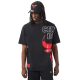 NEW ERA CHICAGO BULLS HALF LOGO OVERSIZED TEE BLACK