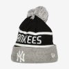 NEW ERA NEW YORK YANKEES JAKE CUFF BEANIE GRAY/BLACK