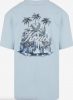 Karl Kani Glacier Palm Trees Backprint Tee Light Blue XXL