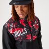 NEW ERA NBA CHICAGO BULLS PANEL TRACK JACKET BLACK S