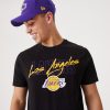 NEW ERA LOS ANGELES LAKERS SCRIPT TEE BLACK