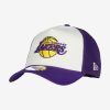 NEW ERA LOS ANGELES LAKERS TEAM COLOUR BLOCK TRUCKER PURPLE