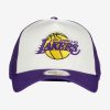 NEW ERA LOS ANGELES LAKERS TEAM COLOUR BLOCK TRUCKER PURPLE