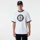 NEW ERA BROOKLYN NETS NBA TEAM LOGO MESH OS TEE WHITE