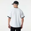 NEW ERA BROOKLYN NETS NBA TEAM LOGO MESH OS TEE WHITE