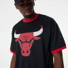 NEW ERA NBA TEAM LOGO MESH OS TEE BLACK