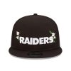 NEW ERA LAS VEGAS RAIDERS FLOWER WORDMARK 9FIFTY BLACK S/M