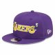 NEW ERA LOS ANGELES LAKERS FLOWER WORDMARK 9FIFTY PURPLE