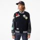 NEW ERA NBA BADGE VARSITY Jacket NBA ALL BLACK M