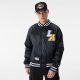 NEW ERA LOS ANGELES LAKERS TEAM LOGO SATIN BOMBER BLACK