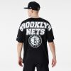 NEW ERA NBA LARGE GRPHC BP OS TEE BROOKLYN NETS BLACK XL