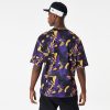 NEW ERA NBA AOP MESH OS TEE LOS ANGELES LAKERS PURPLE