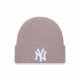 NEW ERA WMNS RIB POLYLANA BEANIE NEW YORK YANKEES BROWN ONE