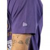 NEW ERA OLD SCHOOL SPORT TEE LOS ANGELES LAKERS PURPLE XXL