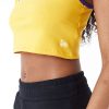 New Era NBA Team Wordmark Los Angeles Lakers Womens Crop Tank Top Yellow