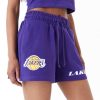 New Era NBA Team Logo Los Angeles Lakers Shorts Purple L