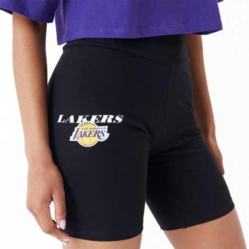 New Era NBA Logo Los Angeles Lakers Cycling Shorts Black