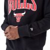 New Era NBA Arch Graphic Chicago Bulls Oversized Crew Neck Sweatshirt Black XXL